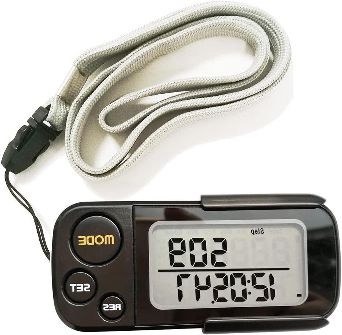 3D Pedometer - Stappenteller Activiteitentracker - Activiteit Meten - 3-Assige Sensor Technologie - 10-staps Foutcorrectie - Zwart