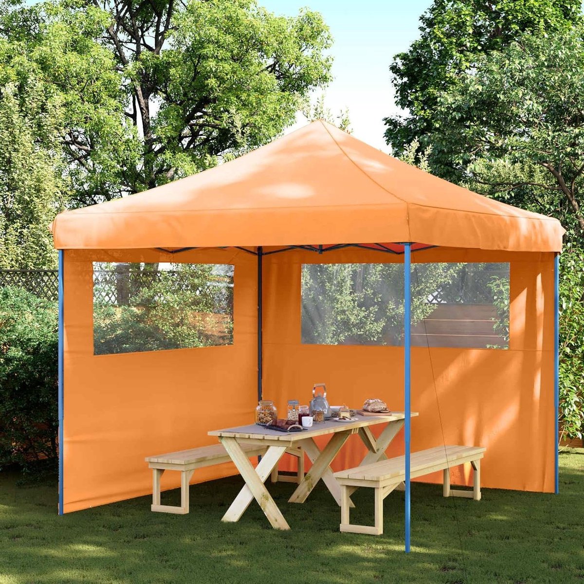 Partytent Oranje - Pop-up Tent Feesttent - Feestelijke Gelegenheden - Snel Op te Zetten