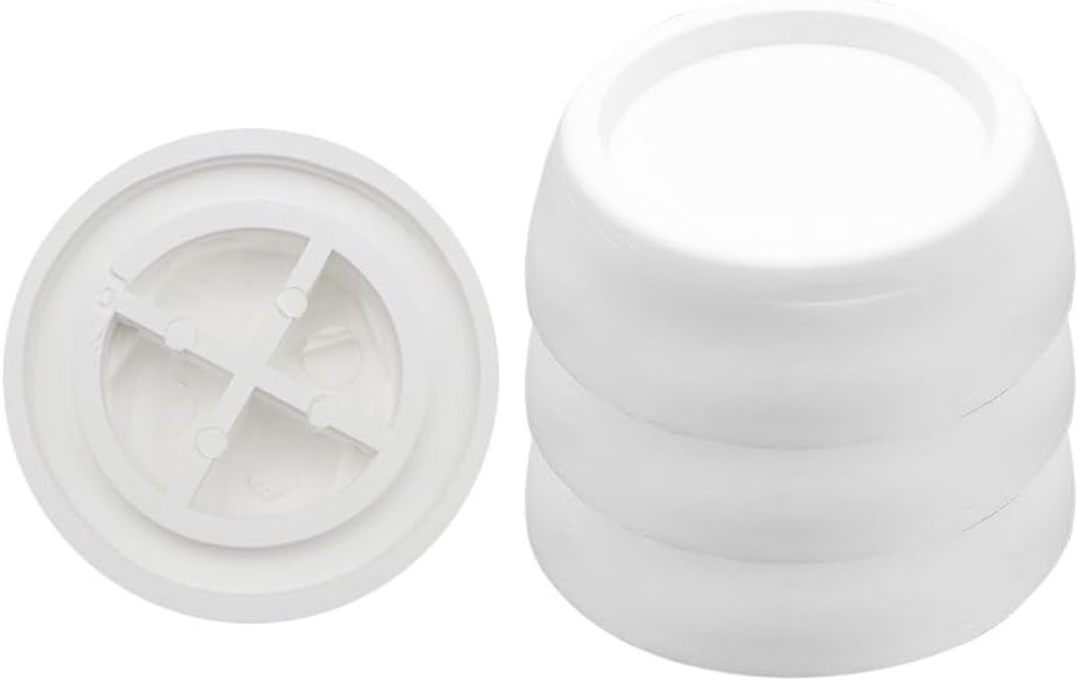 Set van 4 Schokabsorberende Ringen, Antivibratie Rubber Voetpads voor Wasmachine, Droger, Koelkast, Loopband en Meubels