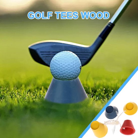 Golf Tees - Simulator Tees - Golf Oefenen - Duurzame Rubberen Constructie - 4 Hoogtes - Niet gespecificeerd van GOLF — afbeelding 4
