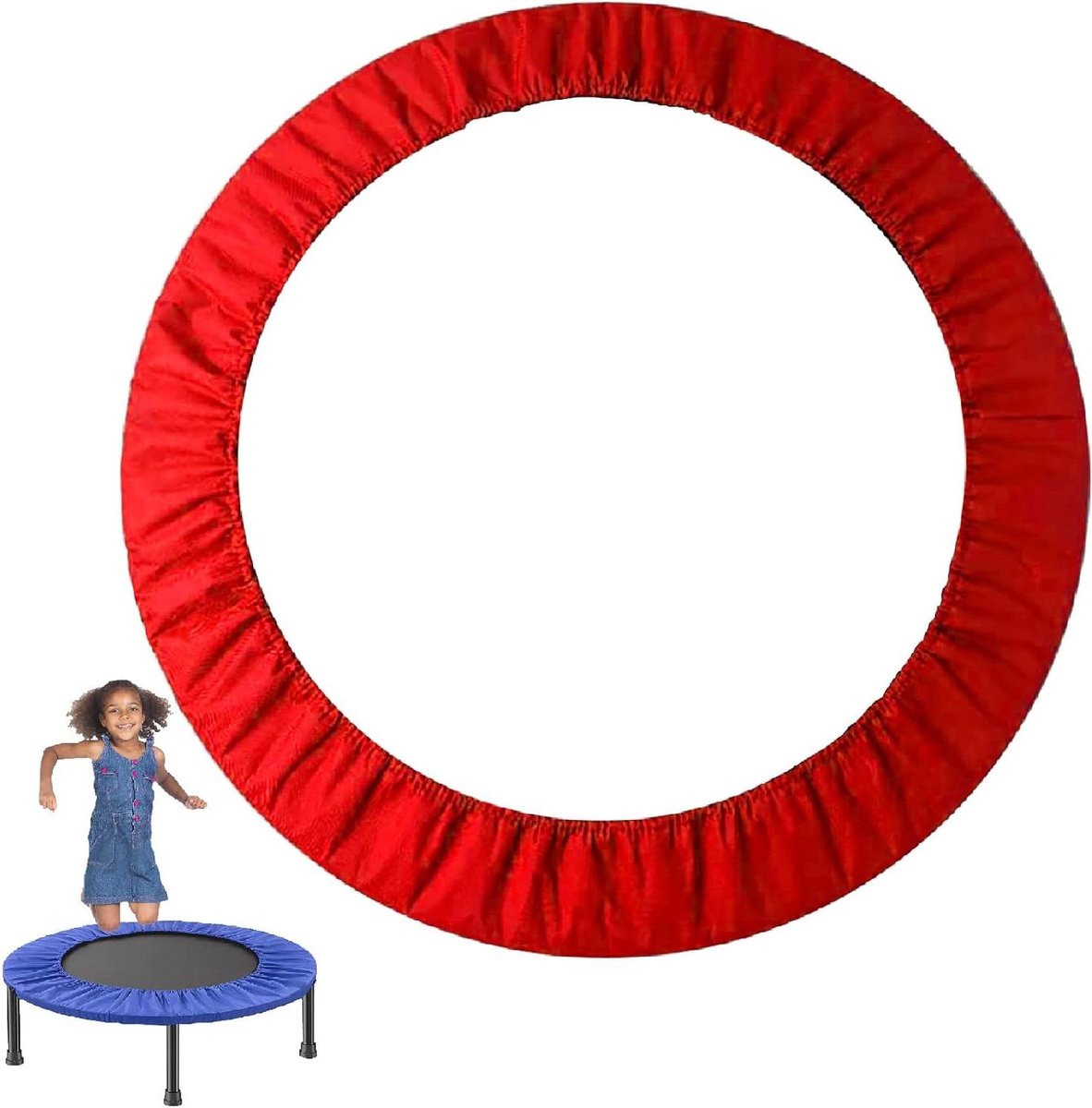 Trampoline Veerhoes - Trampoline Veiligheidspad - Trampoline Veiligheid - Waterdicht Anti UV - 127 cm - Rood