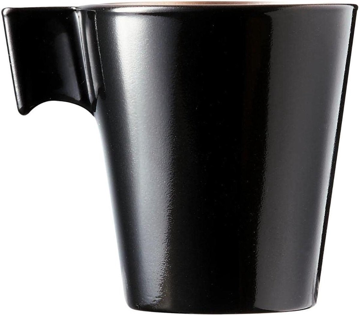 Cappuccinokop - Koffiekop Mok - Koffie Drinken - Extra Sterk Glas - 8 cl - Tweekleurig