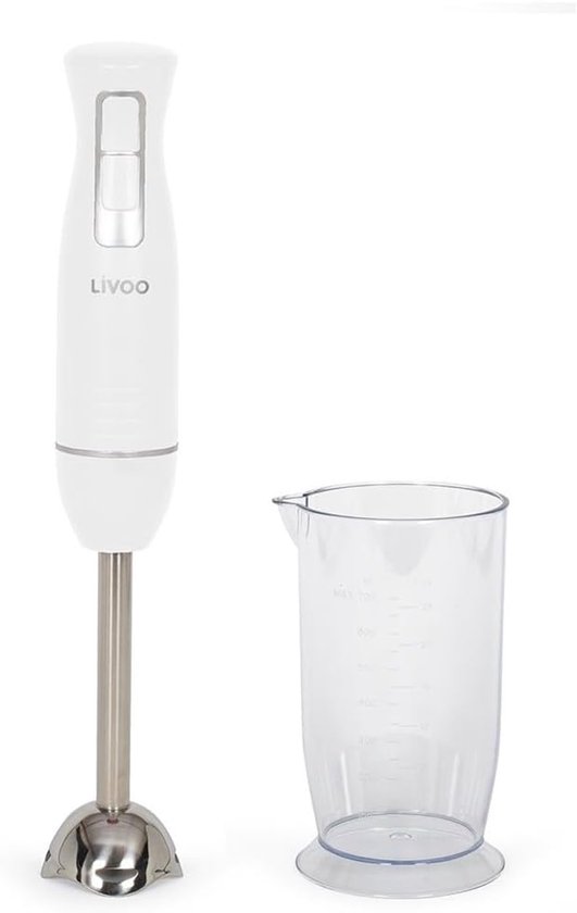 Staafmixer met Kom - Handmixer Blender - Culinaire Bereidingen - 2 Roestvrijstalen Messen - 400W - Zwart — afbeelding 4