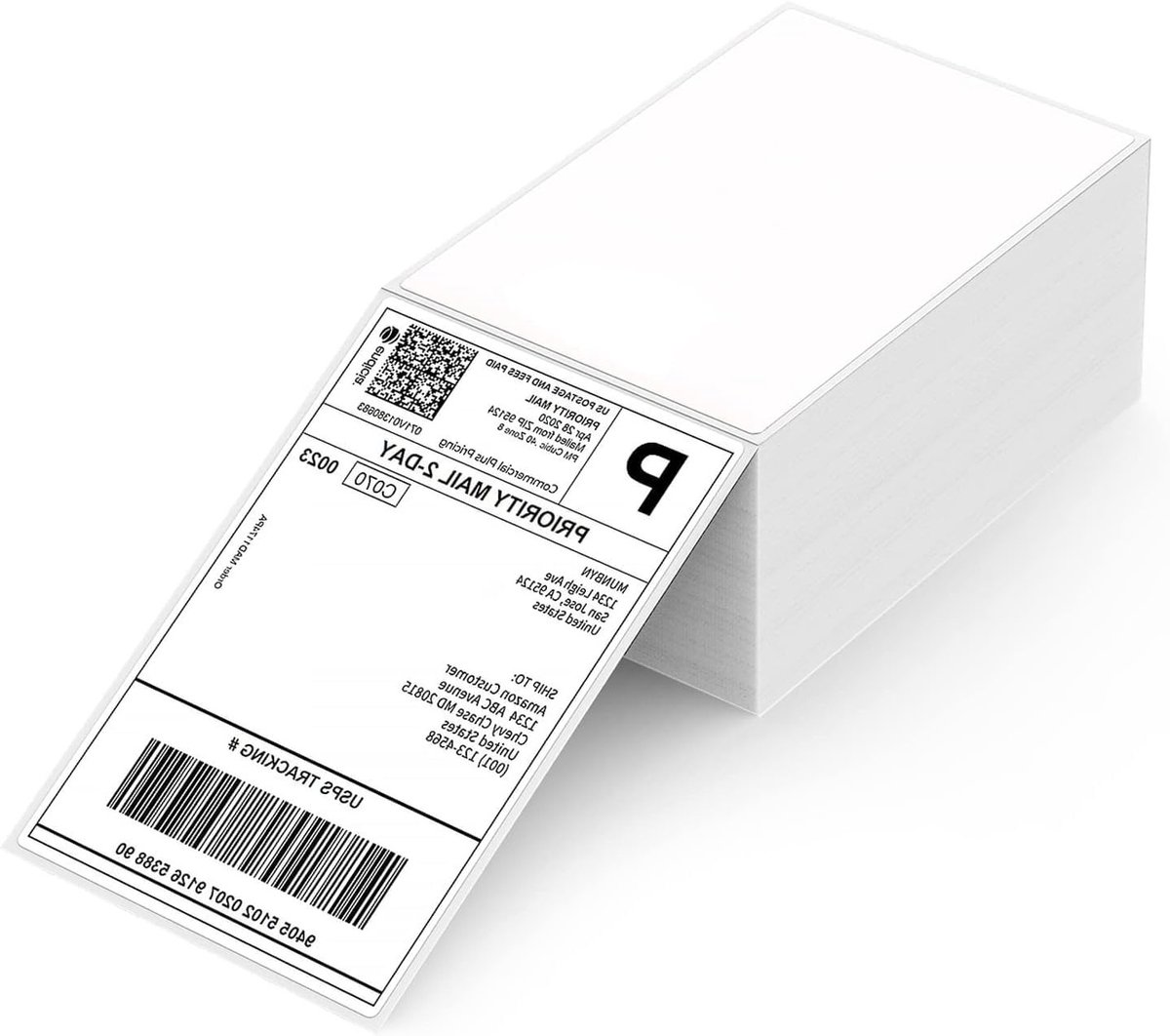 500 Stuks Thermische Verzendlabels 10 x 15 cm, Zelfklevende Adreslabels, Water- en Vuilbestendig voor Verzend- en Labeldoeleinden