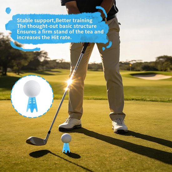 Herbruikbare Kunststof Golf Tees - 36 Stuks voor Indoor Golf, Simulator en Driving Range Accessoires — afbeelding 5