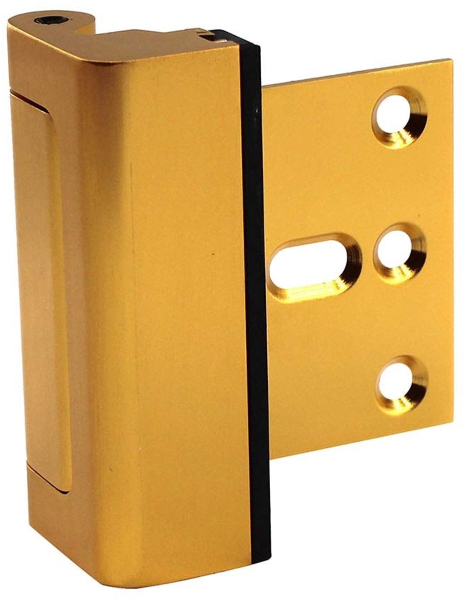 Dailygoody - Beveiligingsslot - Kinderbeveiliging - Verstevigd - Gouden kleur - Aluminium veiligheidsslot - Verbeterde veiligheid - Geschikt voor deur...