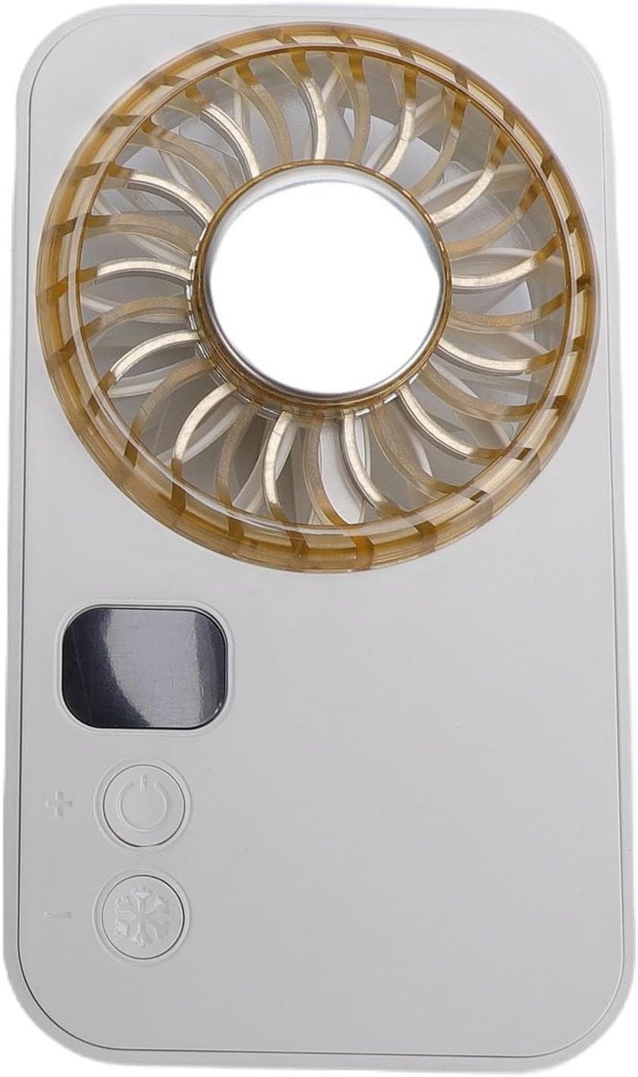 Draagbare Handventilator - Persoonlijke Ventilator - Frisse Lucht - Sterke Windkracht - 1800mAh Batterij - Wit