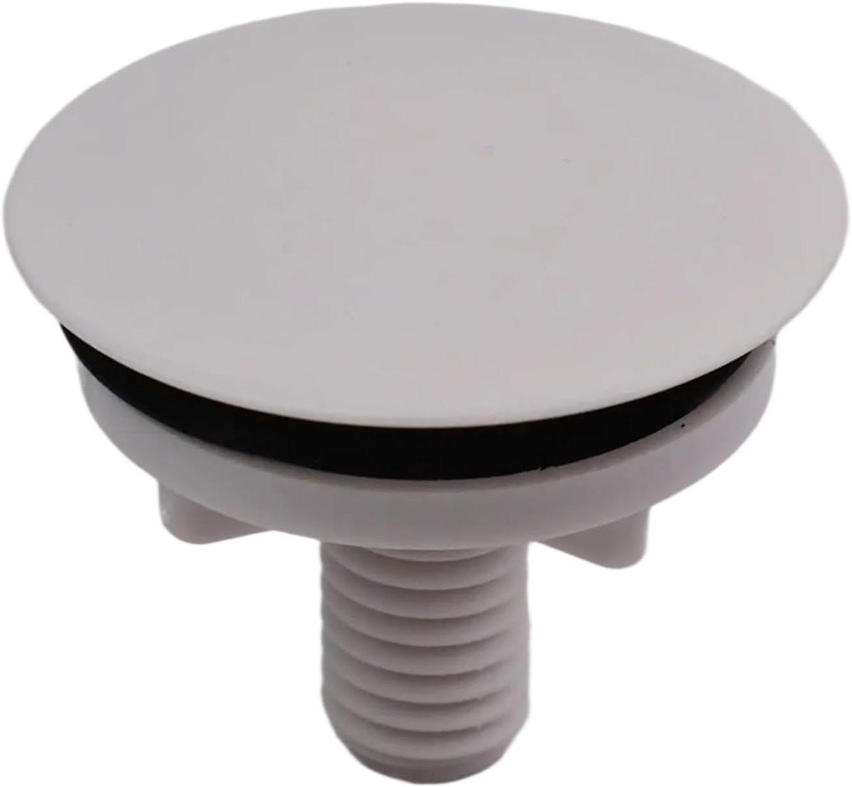 Kraangat Afdekplaat - Afdekhoes Gootsteen - Esthetiek Verbeteren - Gereedschapsvrije Installatie - 49 mm Diameter - Wit