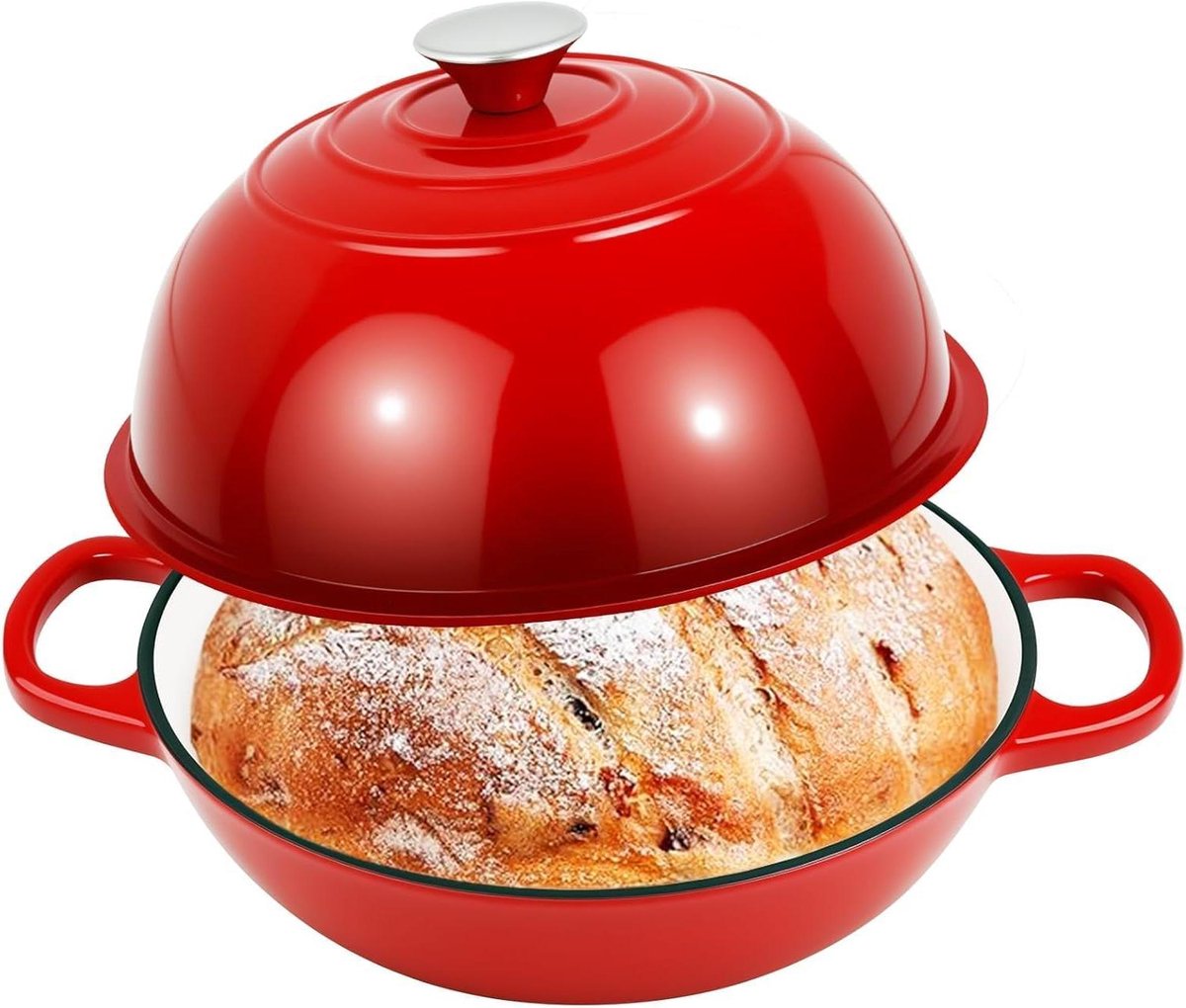 Gietijzeren Pan - Braadpan - Brood Bakken - Ovenbestendig - 57 Liter - Zwart