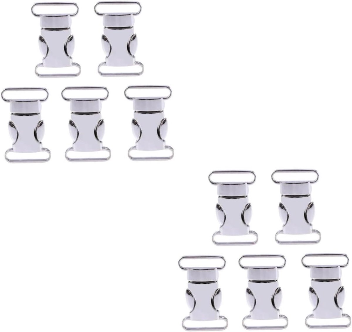 Gesp Set - Riemgespen - Accessoires Maken - Zilver Vierkant - 20mm - Zilver