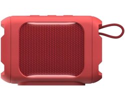 QOXEZY Zachte siliconen hoes voor JBL Go 5 luidspreker, beschermhoes tegen schokken en krassen, lichtgewicht reistas voor draagbaar audioapparaat, zwart (rood)