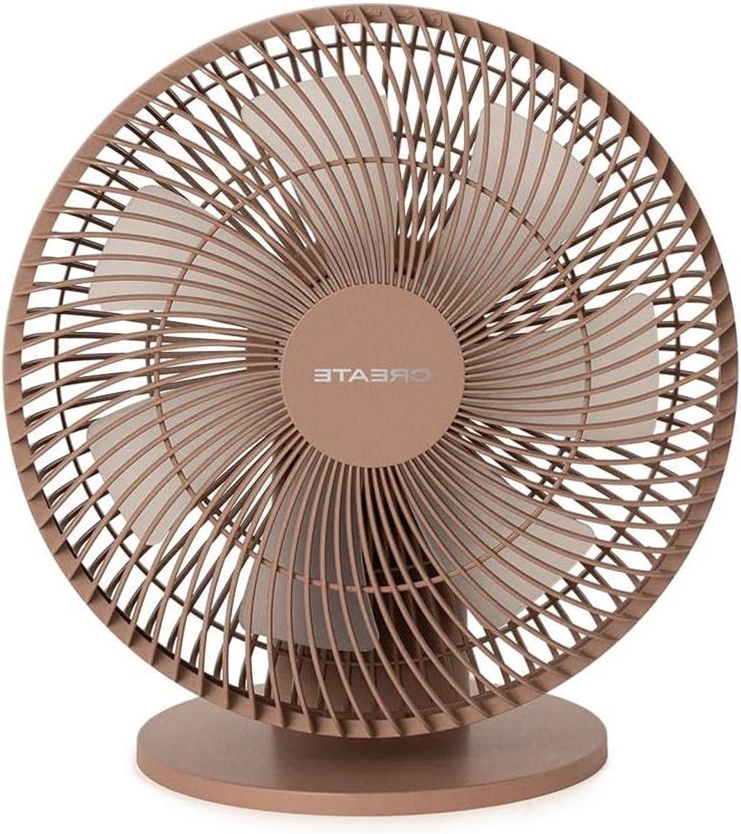 Tafel en Wandventilator - Compacte Ventilator - Persoonlijke Koeling - Oplaadbare Accu - Tot 7 Uur - Mokka