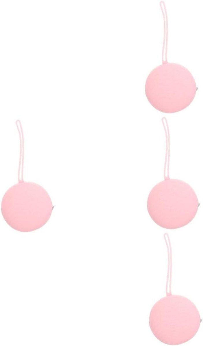 Menstruatiecup Houder - Opbergdoosje - Veilig Opbergen - Set van 5 - 9 x 9 x 4 cm - Roze