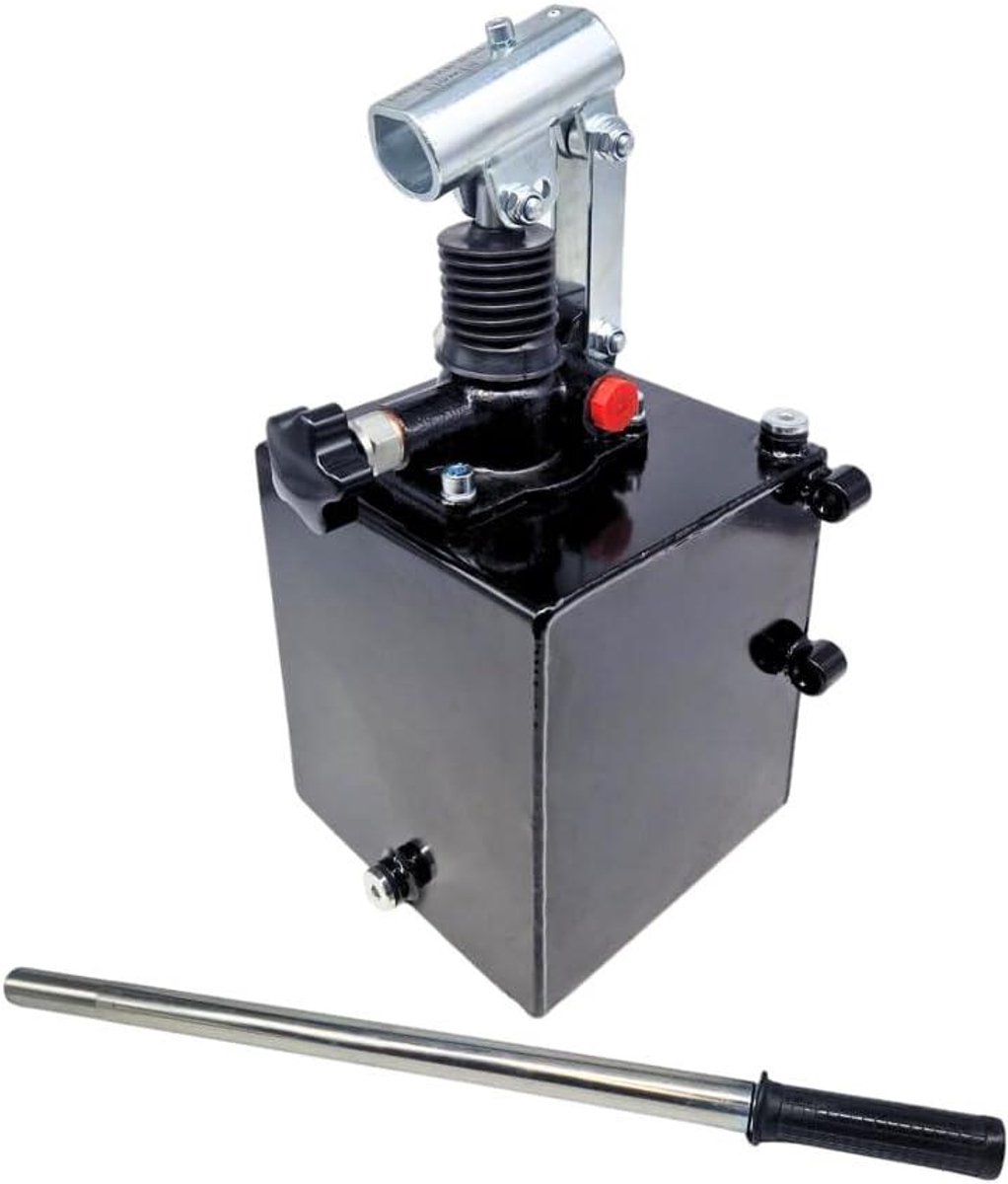 Handpomp - Hydraulische pomp - Systemen bedienen - Enkelwerkend - 5 liter tank - Staal