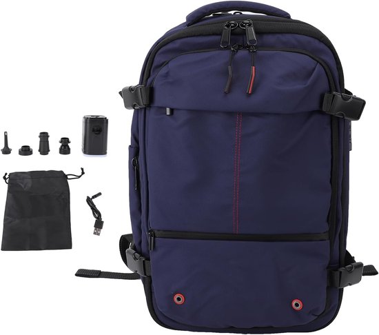 Vacuüm Rugzak - Compressie Tas - Reizen Opslag - Met Pomp - 60L - Zwart — afbeelding 5