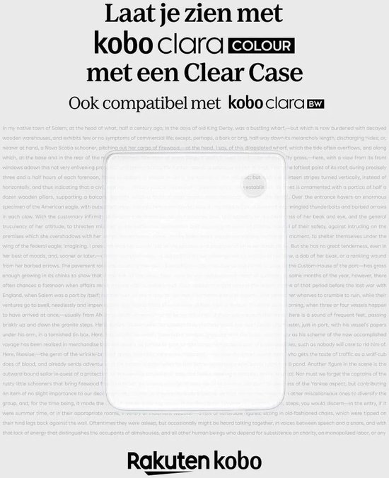 Kobo Clara Colour / BW Hoes voor eReader - Clear Case - Transparant - Bumpercase van Kobo — afbeelding 4
