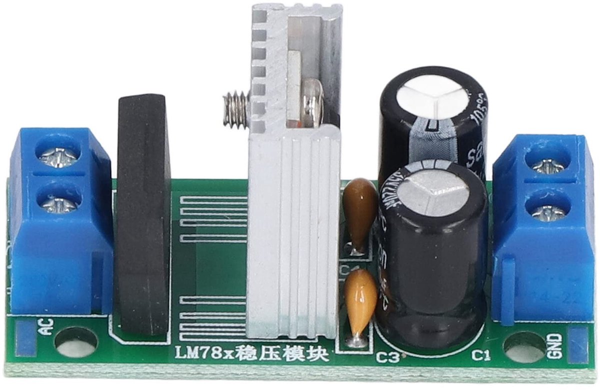 Dailygoody - Regelmodule - DC 15-24 V - Gelijkrichterbrug - 3 A - Voeding - Gelijkrichterfilter - Geschikt voor doe-het-zelf projecten - Compact