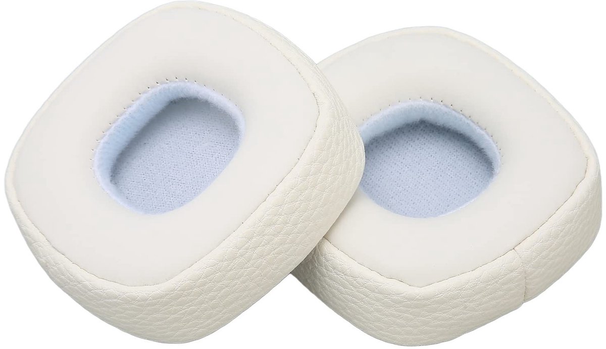 Dailygoody - Vervangende Oorkussens - Comfortabel traagschuim - Wit - Perfecte vervanging - Oorkussenkussens