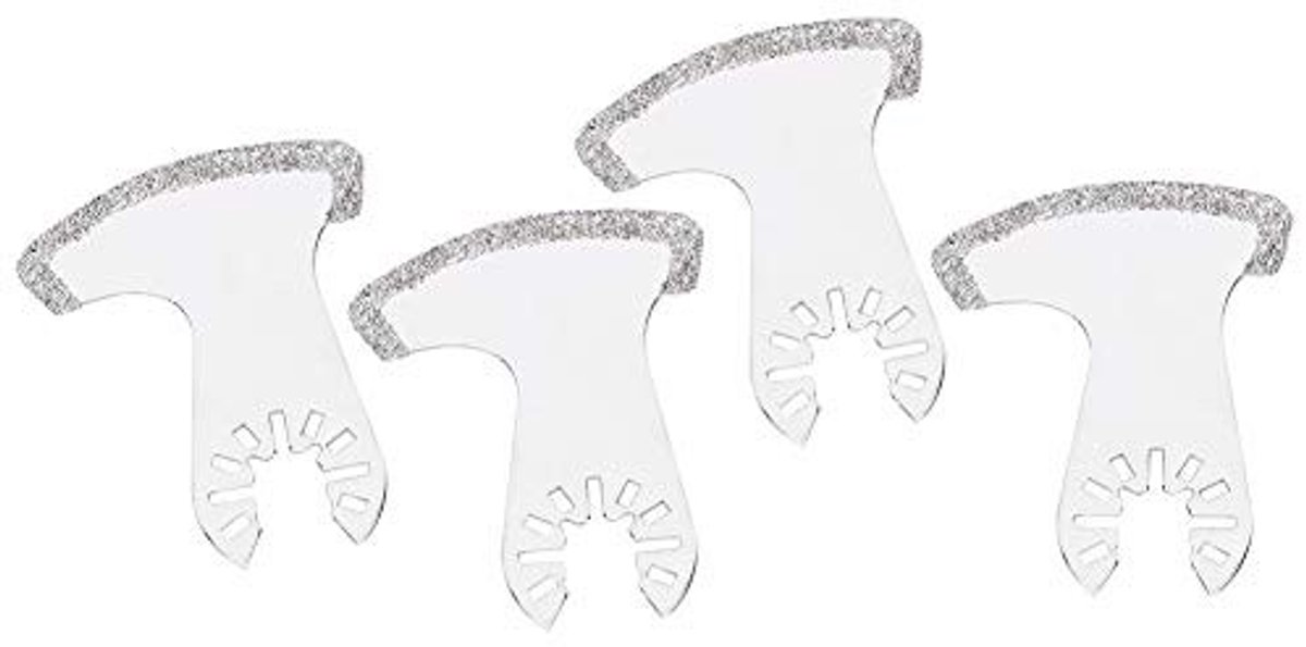 Dailygoody - 4-delige Zaagbladenset - Diamantbladen - Multitool voor Tegels en Cement - Universeel Gattype - Mixbladen - Ideaal voor Professioneel Geb