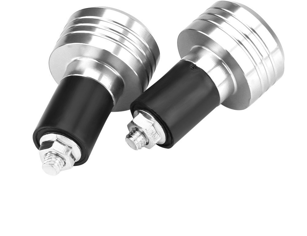 Dailygoody - Stuuruiteinden Plug Paar - Universele Motorfiets Grip - Aluminium - Gewicht Balansplug - Geschikt voor 22mm sturen