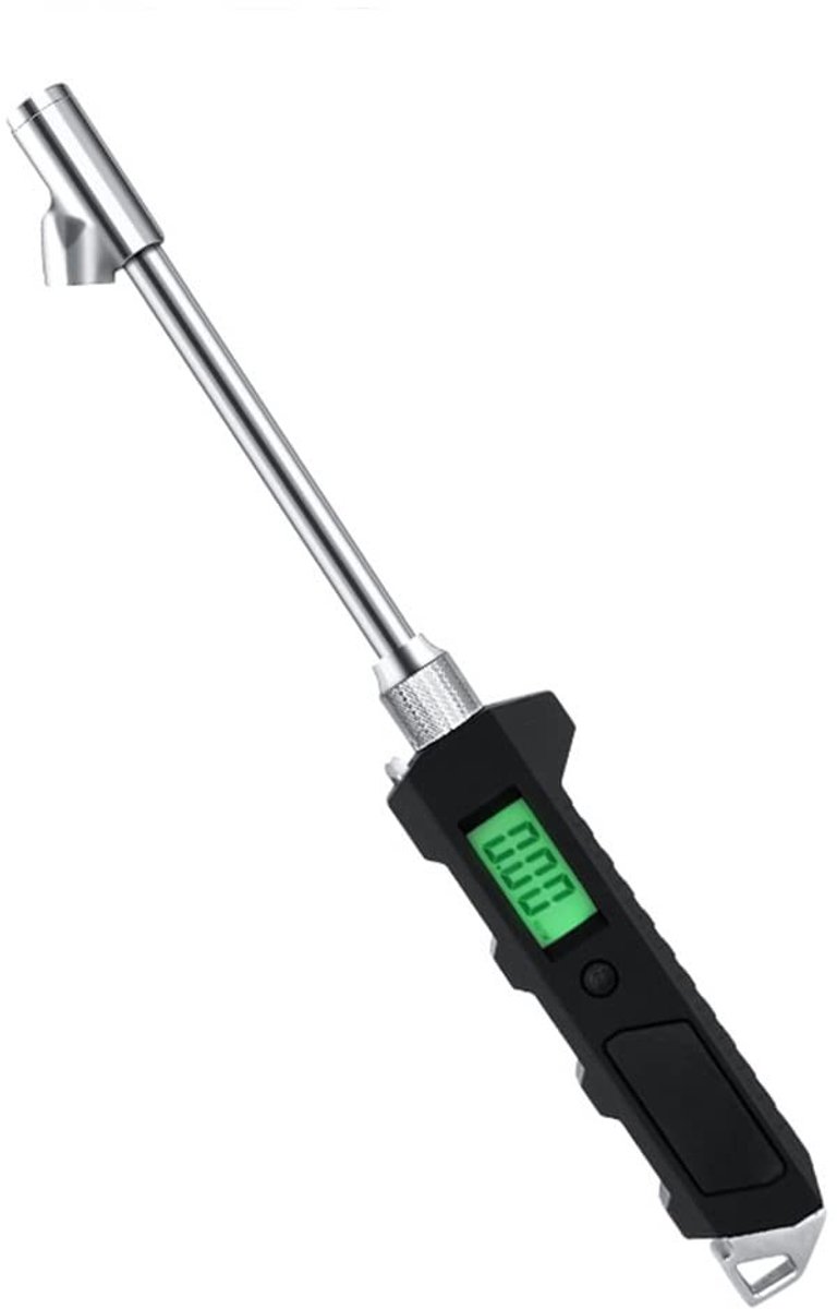 Dailygoody - Digitale Bandenspanningsmeter - Bandenspanningsmeter met LED Zaklamp - Draaibare Klep - Achtergrondverlichting - Geschikt voor Auto en Vr