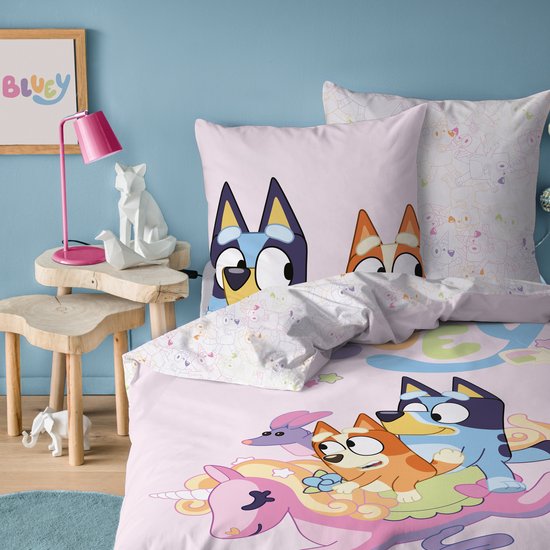 Bluey Dekbedovertrek Colorful - 140 x 200 + 63 x 63 cm - Katoen van Merkloos — afbeelding 4