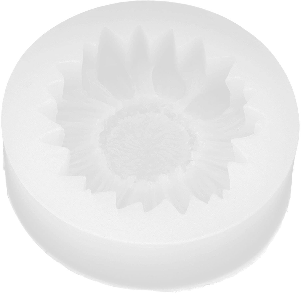 Dailygoody - Bakvorm siliconen - Zonnebloemvorm - Flexibel en duurzaam - Wit - Voor taarten en snacks - Geschikt voor bruiloften - Voor thuisgebruik