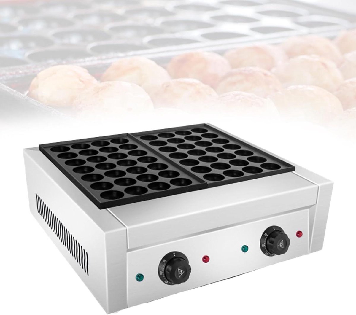Elektrische Poffertjespan - Poffertjesapparaat Mini Pancake Maker - Professionele Horeca Productie - Gelijkmatige Hitte