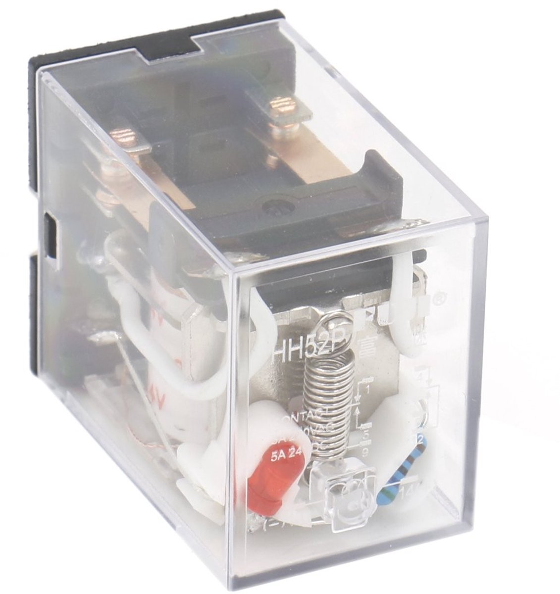 Dailygoody - Solidchoice - Dailygoody - Relay - Hh52p-l - 8-pins - 24 Vac Coil - Automatische schakeling - 5 A - Voor elektrische apparatuur - HH52P-L-24V