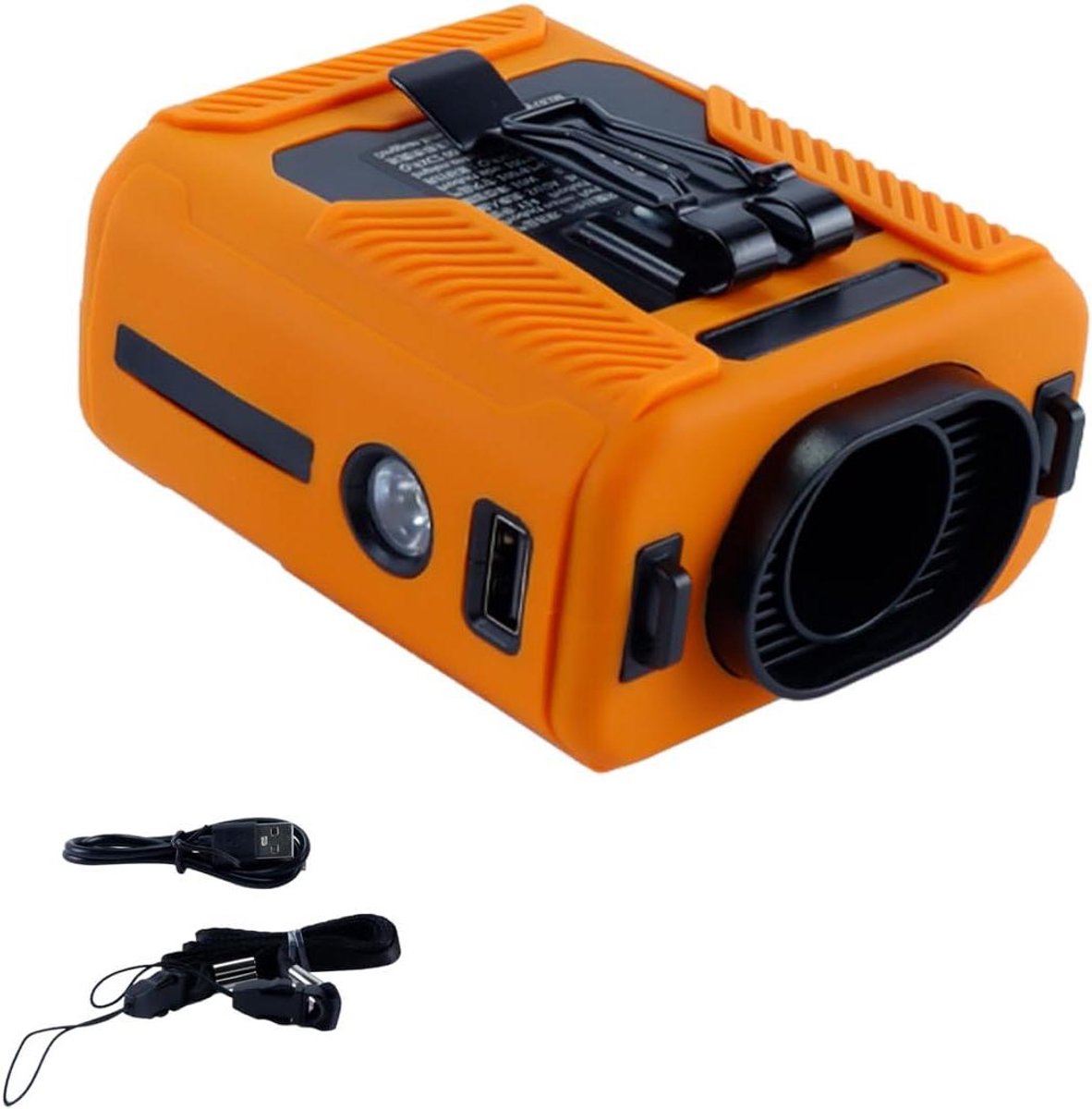 Draagbare Mini Ventilator - Persoonlijke Koeler - Directe Verkoeling - 6000mAh Batterij - 87x65x100 mm - Wit