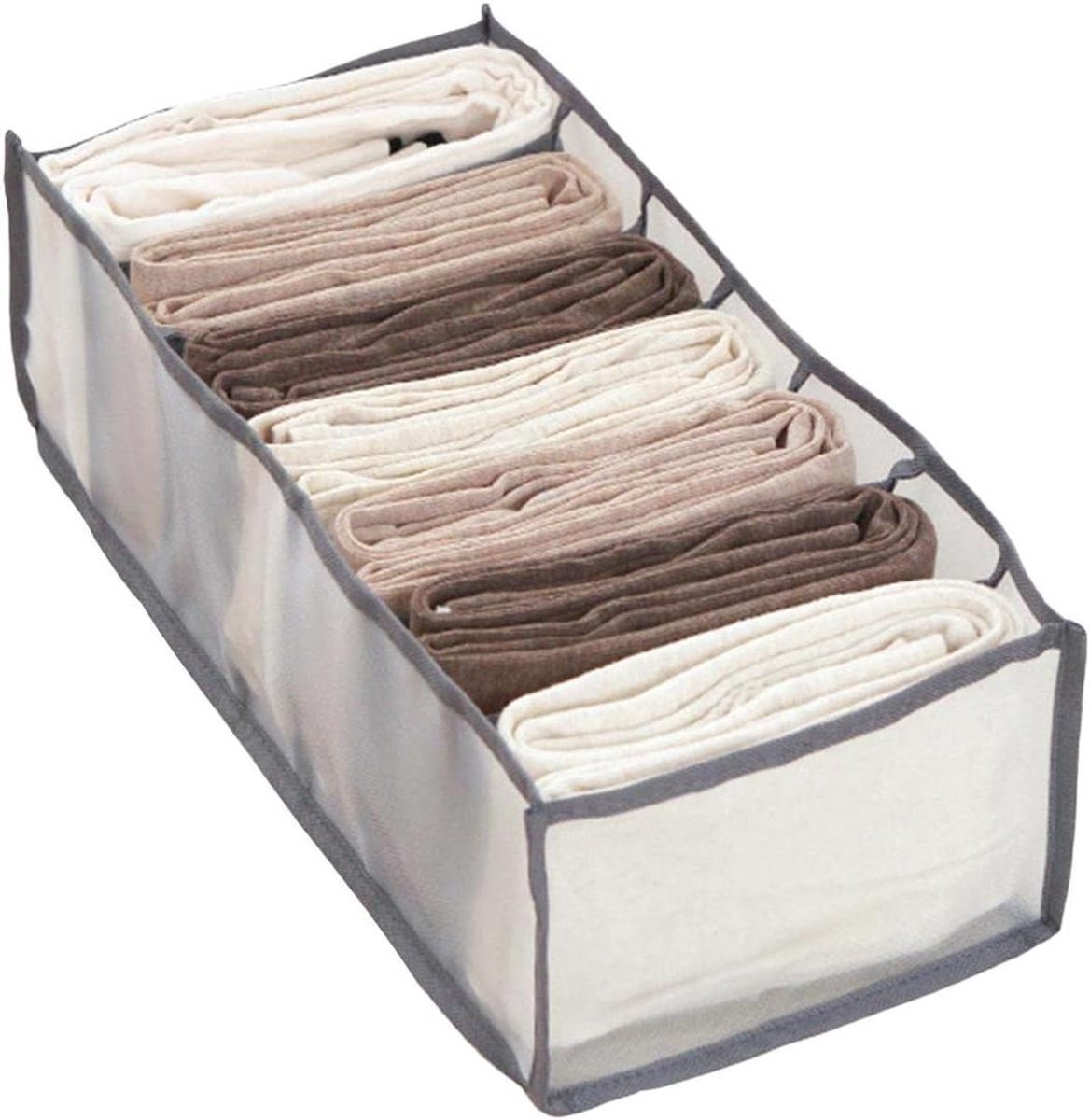 Kleding Organizer - Ladeverdeler Kast - Kleding Sorteren - Wasbaar Nylon Mesh - Diverse Maten - Grijs