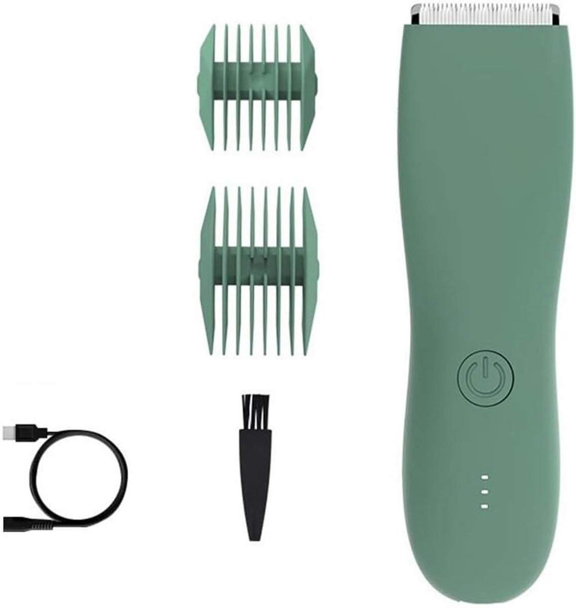 Lichaamsgroomer - Heren trimmer - Persoonlijke verzorging - Huidvriendelijk mesje - 3-12 mm - Groen