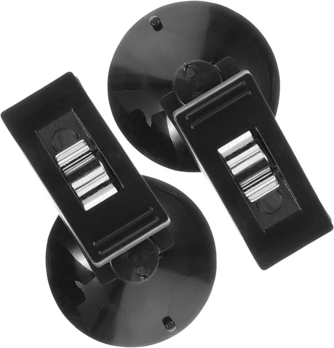 Auto Kaarthouder - Memo Clip - Documenten Organiseren - Sterke Zuignap - 5 x 3 x 3 cm - Zwart