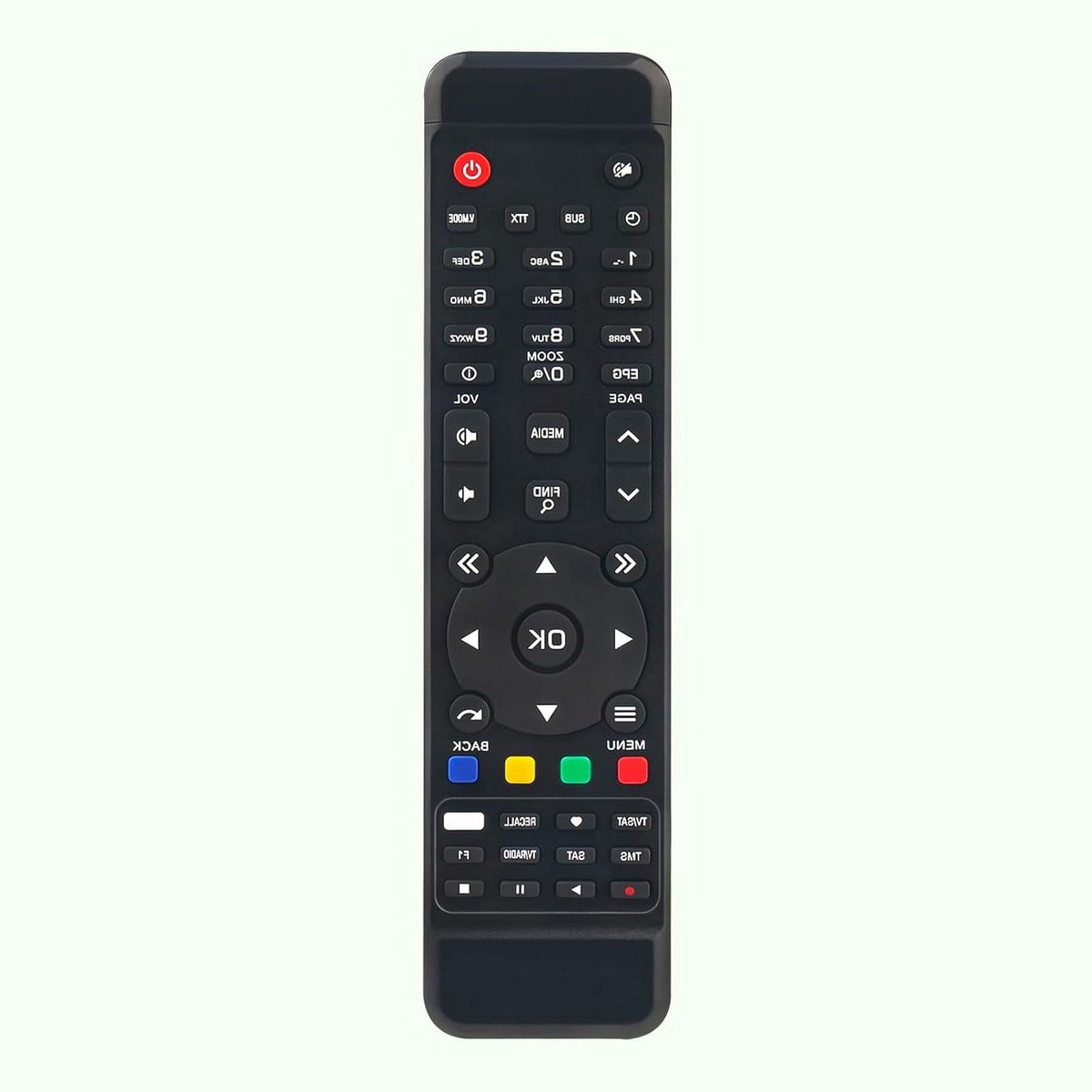 Afstandsbediening - Universele afstandsbediening - TV bedienen - Direct klaar voor gebruik - 10 Meter bereik - Zwart