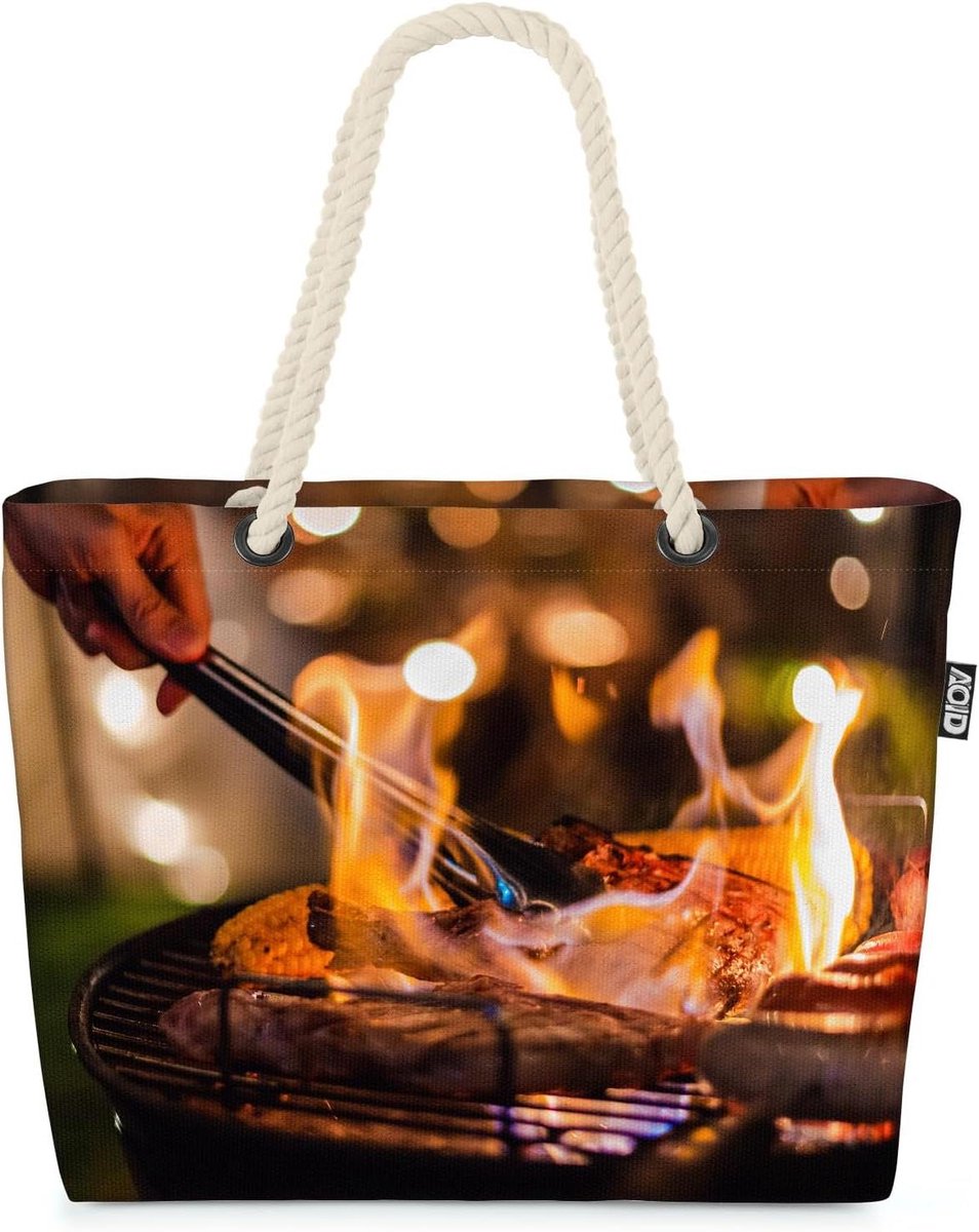 Grote Strandtas - Draagtas Shopper - Dagje Strand - XXL Formaat - 58 cm - Meerkleurig