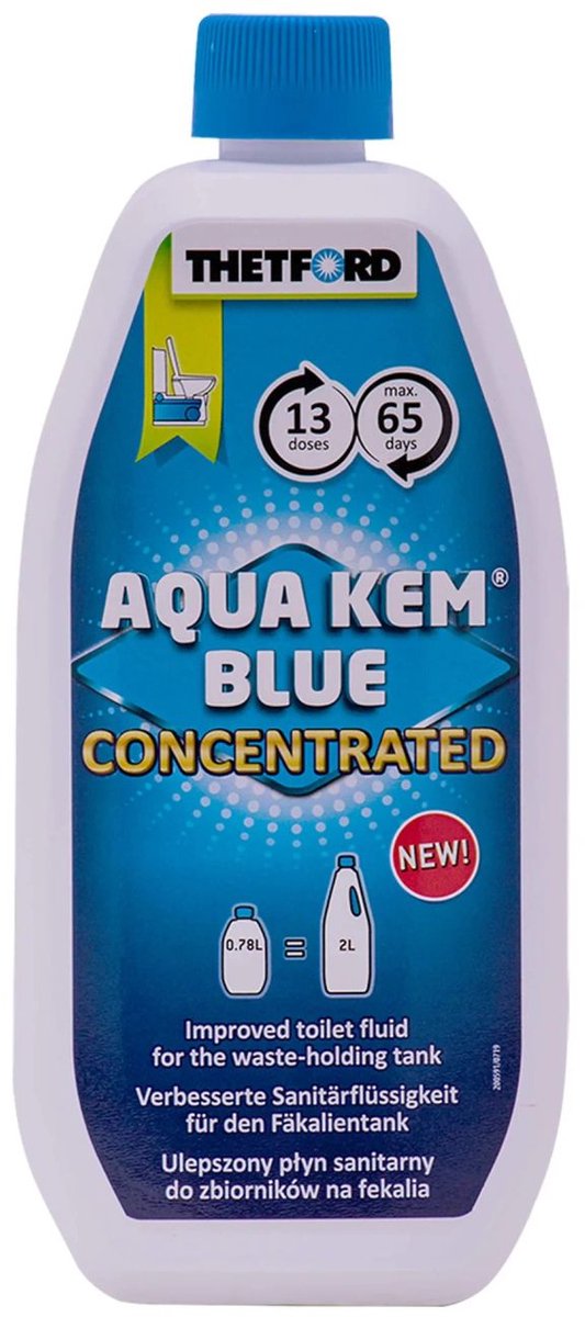 Thetford Aqua Kem Blue 0,78L concentraat voor fecaliëtank