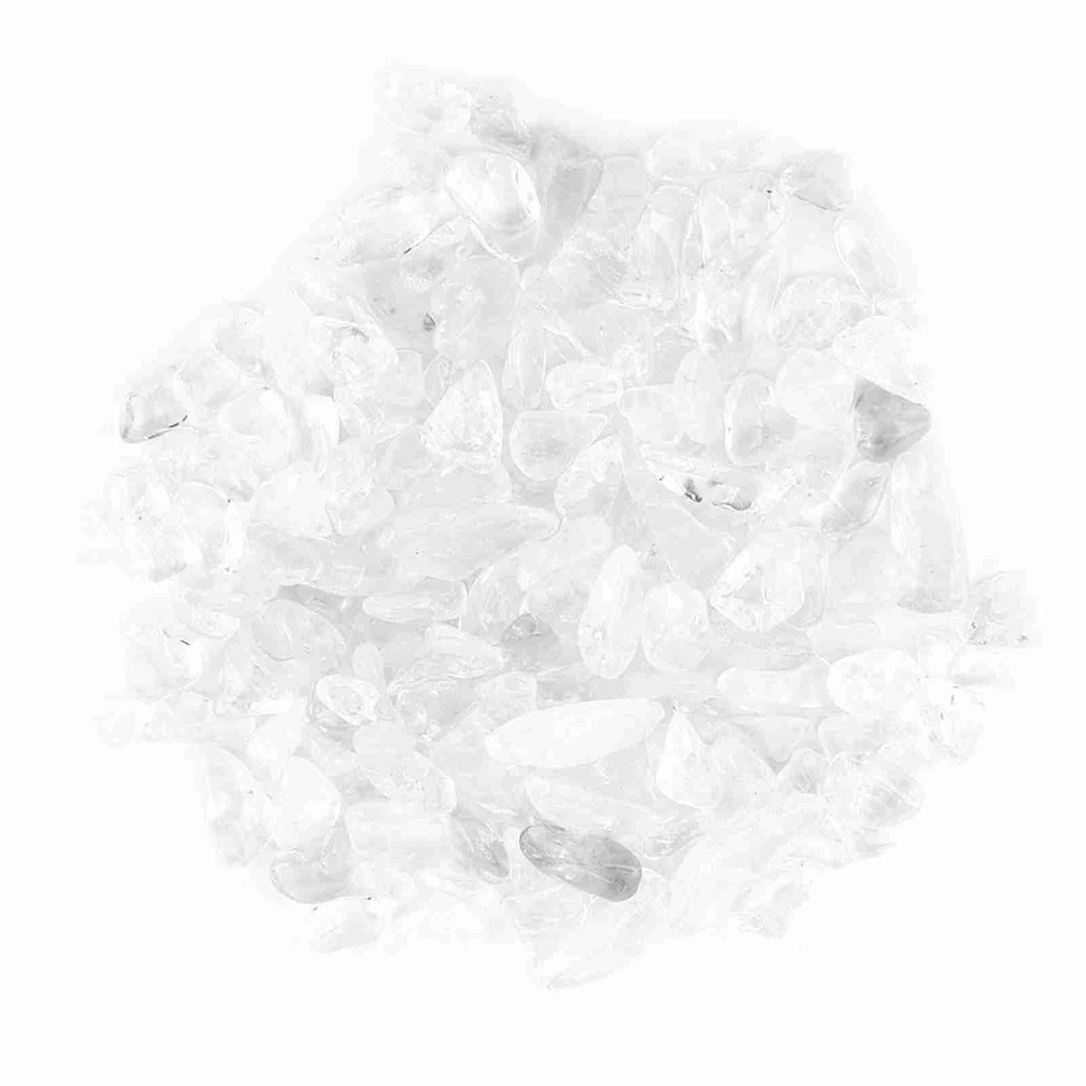Tumbled Stone Chips voor Aquarium en Tuin - Irreguliere Kristal Kwarts Steentjes (Wit)