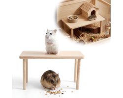 Houten Platform Voor Hamsterkooi Speelplateau Voor Syrische En Dwerghamsters Gerbils Muizen Degus En Andere Kleine Huisdieren