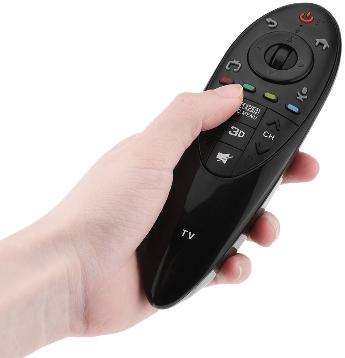 aladdien - TV Remote Control - Slimme 3D TV Afstandsbediening - 30 meter bereik - Magische functies - Stemcontrole - Geschikt voor LG 3D Smart TV