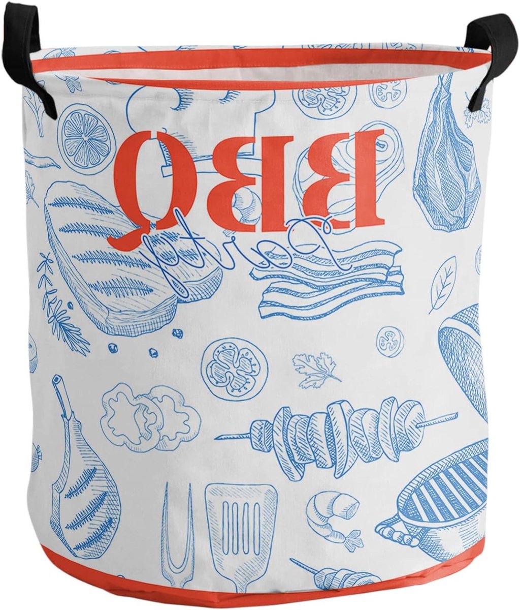 Wasmand Rond Kleding Opberger Vuile Was Sorteren Waterdichte Binnenkant 40 x 50 cm Kleurrijk
