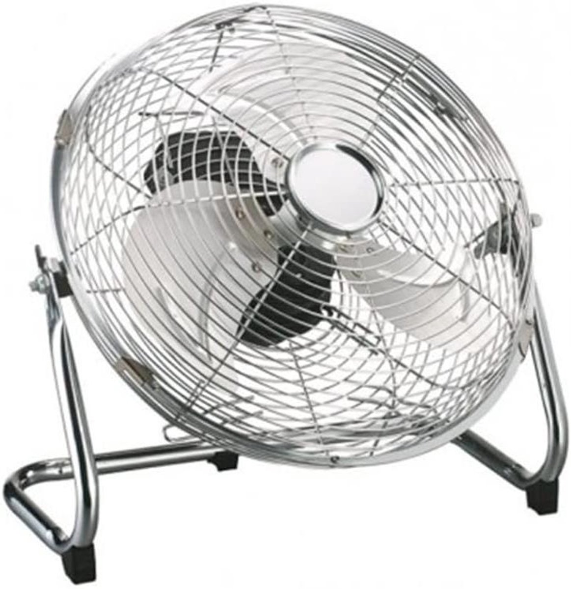 Luchtverfrisser - Ventilator - Frisse Lucht - Stille Werking - 30 cm - Chroom