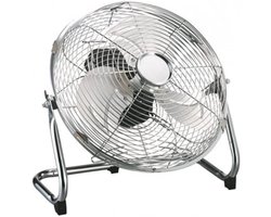 Luchtverfrisser - Ventilator - Frisse Lucht - Stille Werking - 30 cm - Chroom