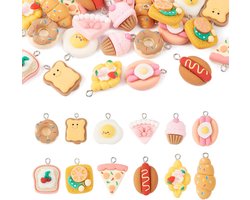 Hars Bedels Set: Taart, IJs, Fruit & Bubble Tea Dangles voor Sieraden Maken