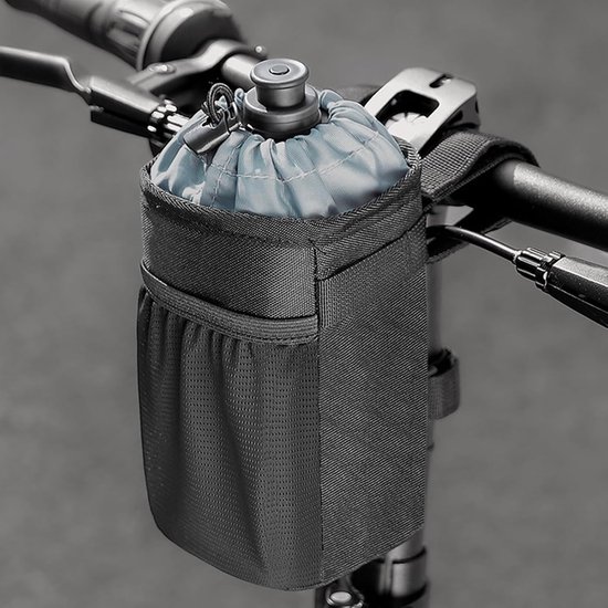 Fleshouder Fiets - Bidonhouder Stuur - Drinken Meenemen - Flexibele Bevestiging - 165 cm - Zwart — afbeelding 3