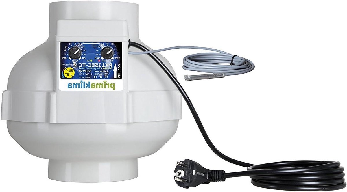 EC Buisventilator - Ventilatiebuis - Luchtcirculatie Optimaliseren - Geïntegreerde Regelaa
