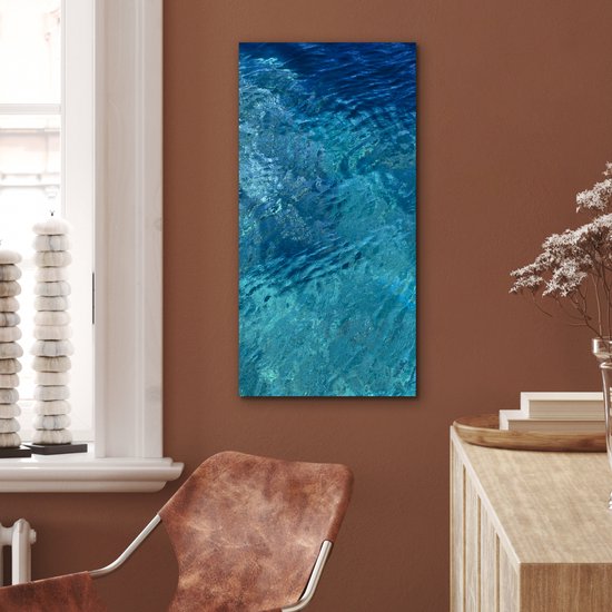 Décoration murale Métal - Aluminium Peinture Industrielle - Mer - Golf - Water - 40x80 cm - Dibond - Photo sur aluminium - Décoration murale industrielle - Pour le salon / chambre