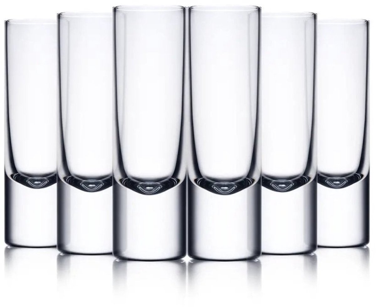 Vodka & Whisky Tasting Glas V100 - 6 stuks - 40 ml – handgemaakt – Amber Glass