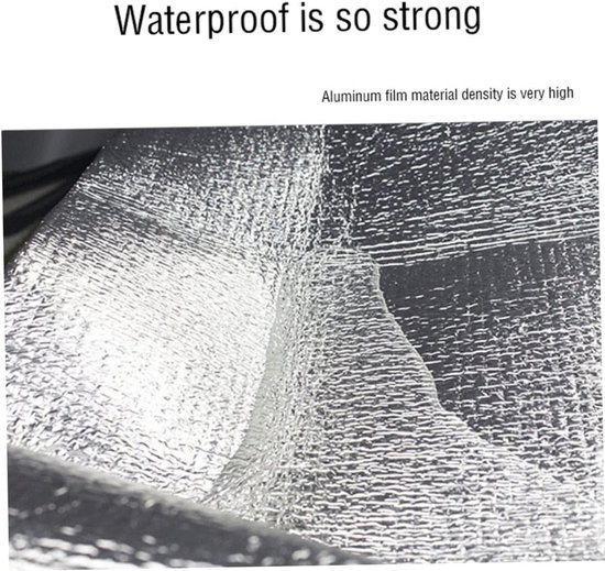 Isolerende Mat - Folie Schuim - Kamperen en Slapen - Dubbelzijdig Waterdicht - 200x200 cm - Zilver — afbeelding 2