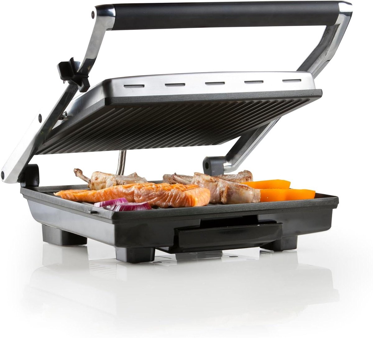 Multifunctionele Grill - Contactgrill - Lekker Grillen - Antiaanbaklaag - 2000 Watt - RVS