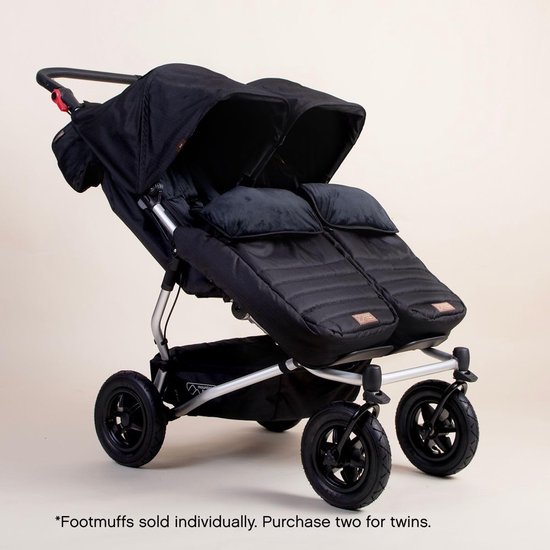 Voetenzak Kinderwagen - Zitkussen - Warm Blijven - Dubbel Gebruik - 89 x 35 cm - Zwart — afbeelding 3